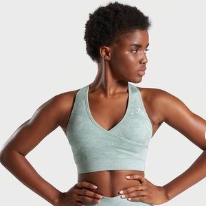 Brand new Gymshark Camo green seamless sports bra